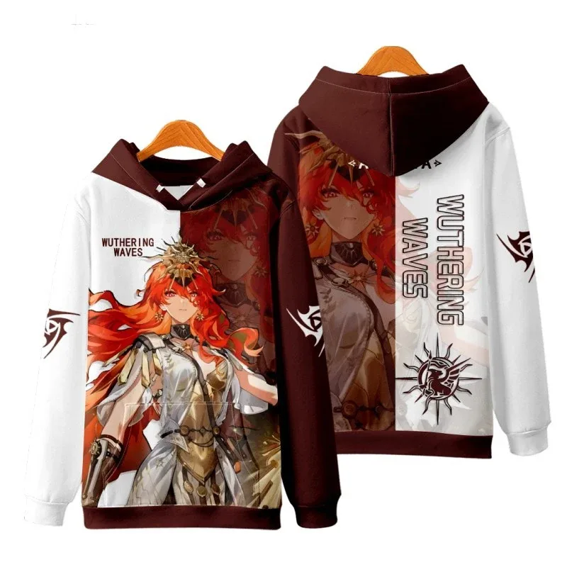Game Wuthering Waves Cosplay Hoodies 3D Phrolova Print Men Women Anime Sweatshirt Autumn/Winter Hoodie Casual Y2k Tracksuit Coat — image 16