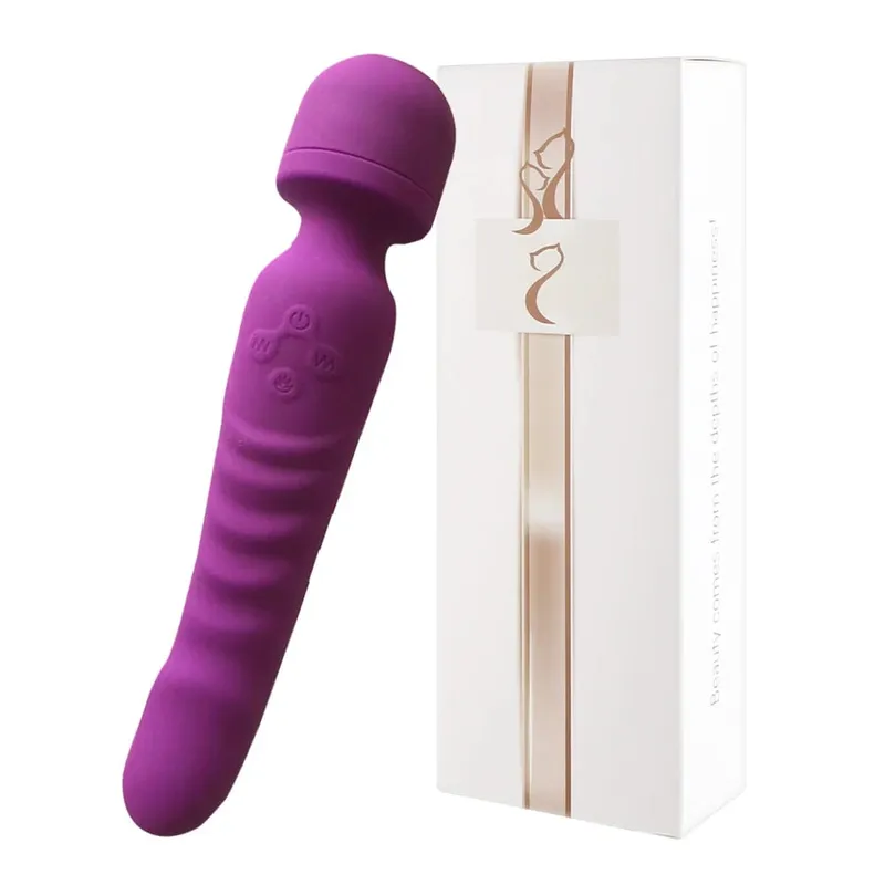 Powerful AV Vibrator Dildos Magic Wand for Women Clitoris Stimulator G Spot Vagina Massager Heating Adult Sex Toys for Female