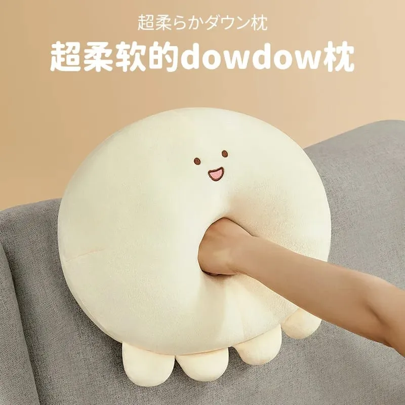 Octopus Cooling Plush Pillow Ice Silk Decompression Healing Stuffed Doll Sleeping Pillow For Women Chinese Valentines Day Gift