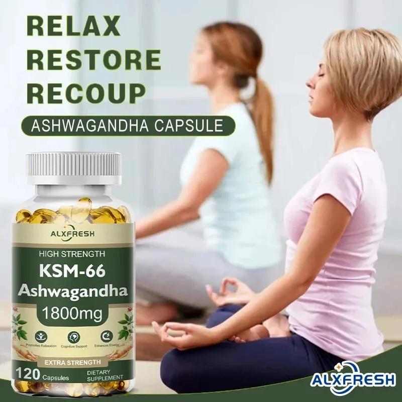 KSM-66 Organic Ashwagandha kapszula cinkkel | GMO-mentes vegán | Prémium Formula Egészség-kiegészítő — image 2