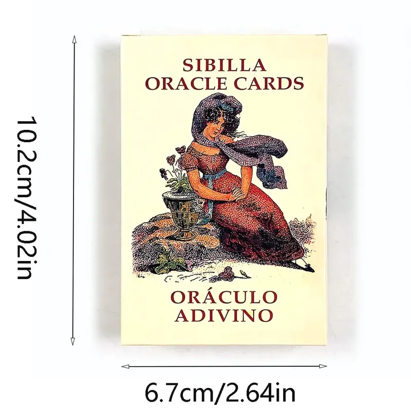 Sibilla Oracle Cards 52 Cards Hagyományos olasz jóslás pakli játékok Tökéletes mindennapi olvasáshoz és kapcsolattartáshoz — image 6