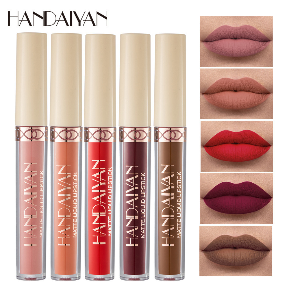Αδιάβροχο Nude Matte Liquid Lipstick Αντικολλητικό Cup Lip Tint Μακιγιάζ Matte Red Lip Gloss Cosmetics Κραγιόν μακράς διαρκείας Make Up