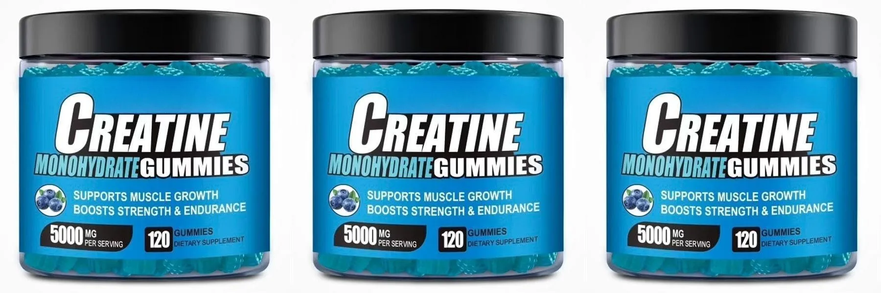 Kreatin-monohidrát tartalmú gumicukor B12-vitaminnal, izomnövekedést erősítő edzés előtti fitnesz egészségügyi kiegészítő 120db — image 9