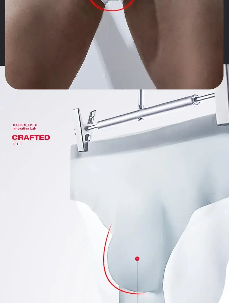 Men's underwear Men's ice silk briefs summer breathable quick-drying seamless shorts Transparent ultra-thin personality underpan — image 5