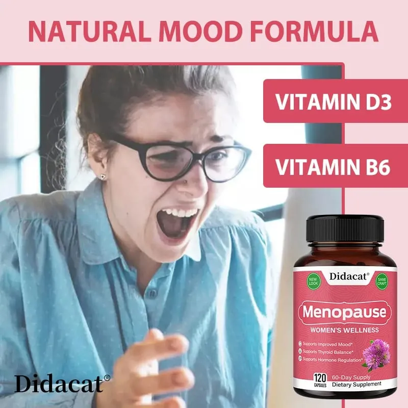 Menopause Relief Capsules - Improves Metabolism Support Weight Management Hot Flashes Night Sweats Mood Supplements for Women — image 6