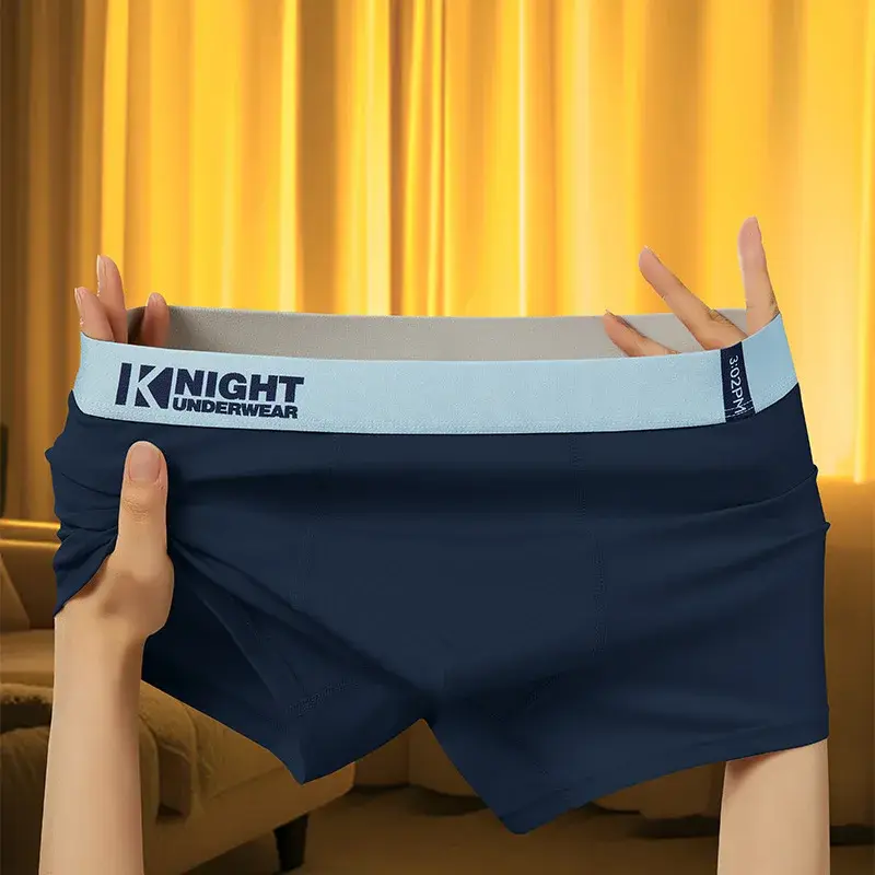 Cueca boxer esportiva masculina, bolsa convexa em u, verde, boxer homme, elástico, para meninos, calção de banho confortável, calcinhas deslizantes — image 3