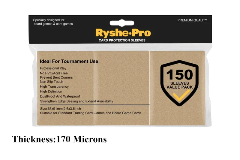 150Pcs Premium Card Sleeves 2,6"x3,6" συμβατές με κάρτες συναλλαγών τυπικού μεγέθους για MTG Pokemon TCG Baseball Card Sport Card — image 25