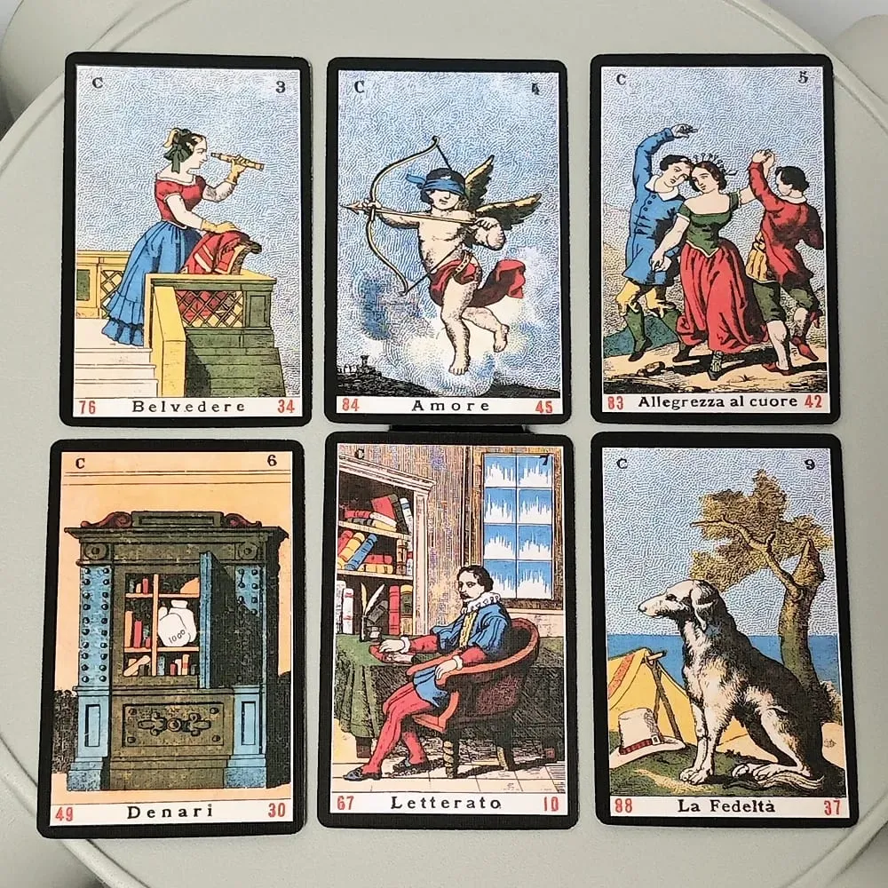 Oracle Sibyl Cards Every Day Oracle Deck Sibilla Italian Deck For Party Παιχνίδια με κάρτες Δώρα Πρωτοχρονιάς 52 τμχ/Σετ — image 6