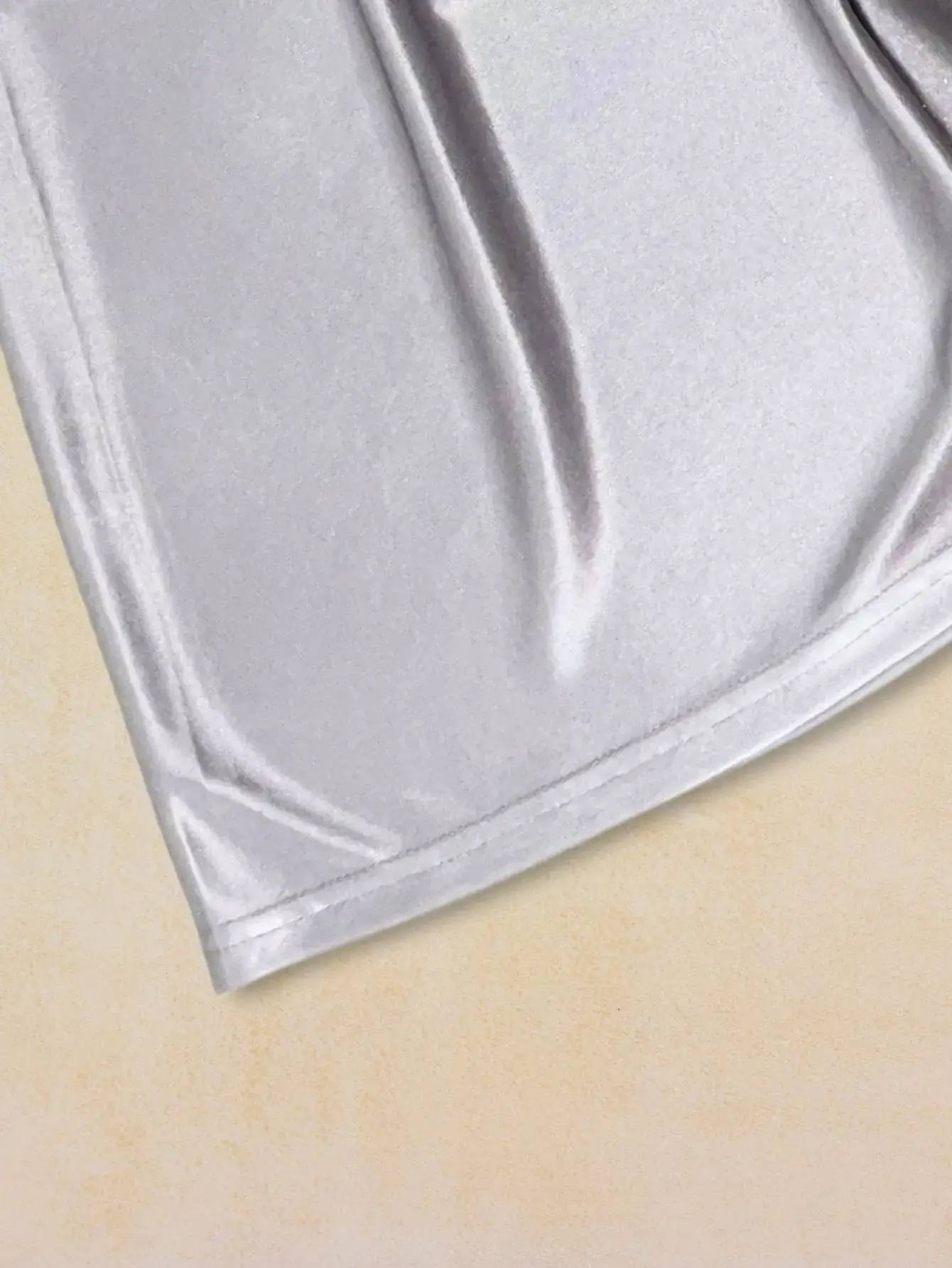 1Pc Semi Sheer Men Underwear Ice Silk Metallic Glossy Sleeper Pants Elastic Band Design Comfortable Casual Sexy Sleepwear Shorts — image 3