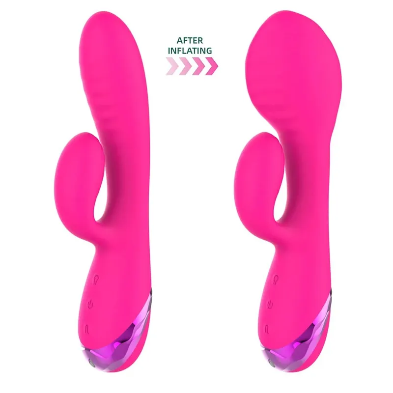 Inflatable expansion Vibrator G-Spot Massager Clitoris Stimulator Adult Sex Toys for Women Sexual Wellness Female Masturbator — image 9