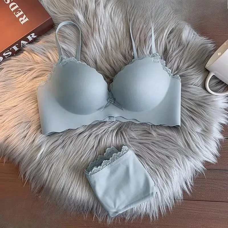 Hot Selling Γυναικεία Push Up Σετ σουτιέν Αδιάλειπτη Ασύρματη Στήριξη Άνετα Εσώρουχα S-XL για Νεαρές Γυναίκες Μαλακά καθημερινά ρούχα — image 5