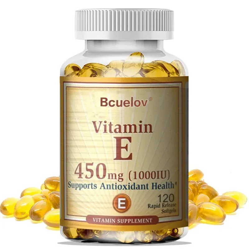Bcuelov E-vitamin 450 mg (1000 NE) vegyes, támogatja az immunrendszert és a bőr táplálását – természetes antioxidáns – glutén- és tejmentes — image 6