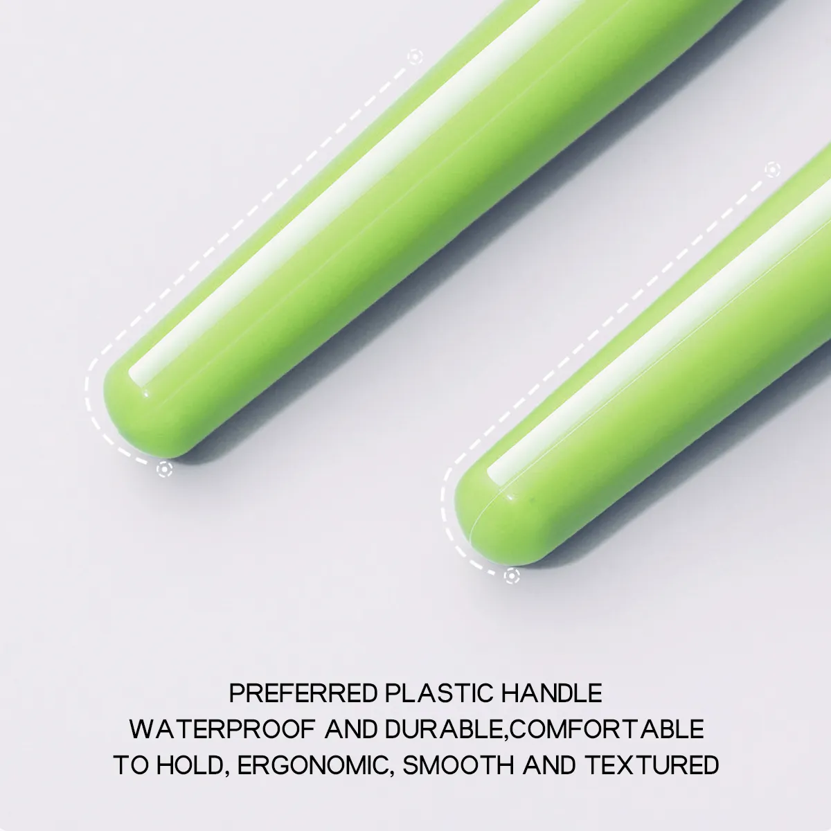Neon Green 12 Pieces Makeup Brush Set Soft Cosmetic Brushes for Face Foundation Eyeshadow Blush Daily Make up Application — image 3