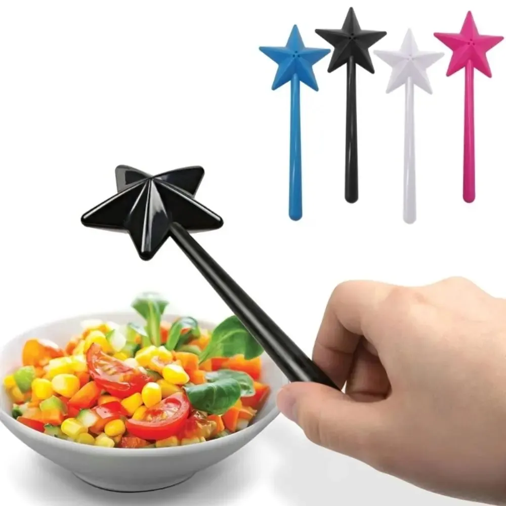 Hordozható sóbors shakerek Újratölthető Magical Star Wand fűszeradagoló Ízesítő shaker készlet Konyhai és étkezési grill kellékek — image 8