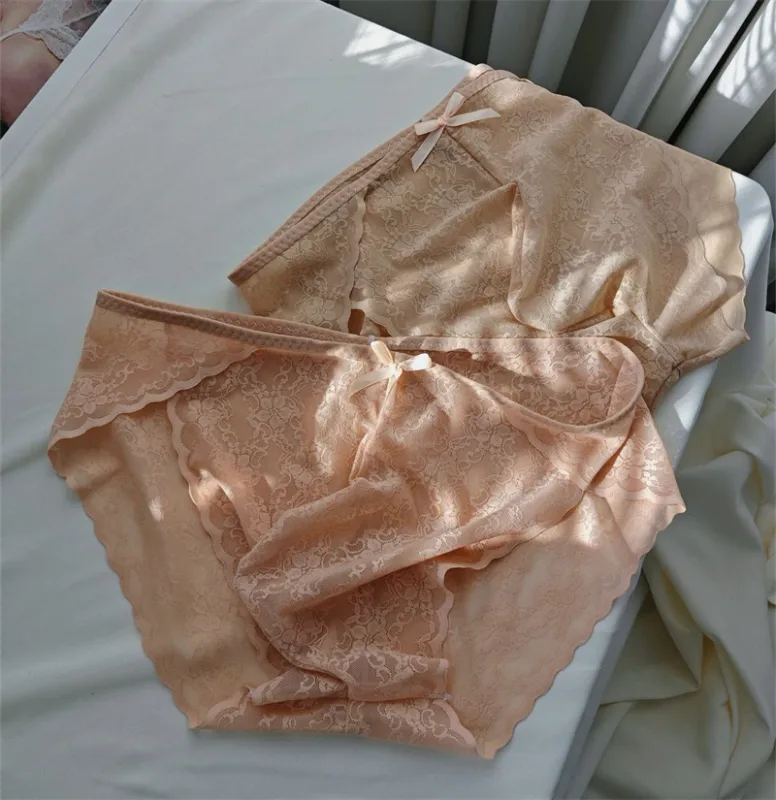 men's underwear Lace mesh sissy cuecas masculin no trace bow calzoncillos hombre without feeling cueca sexys tøy men lingerie — image 6