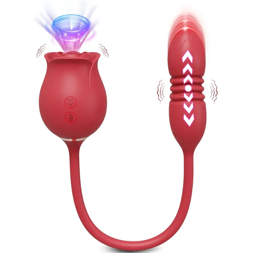 Rózsaszívó vibrátor nőknek Clit Clitor Stimulator G Spot Thrusting vibrátor vibráló női maszturbátor masszázs felnőtt szexjáték — image 1