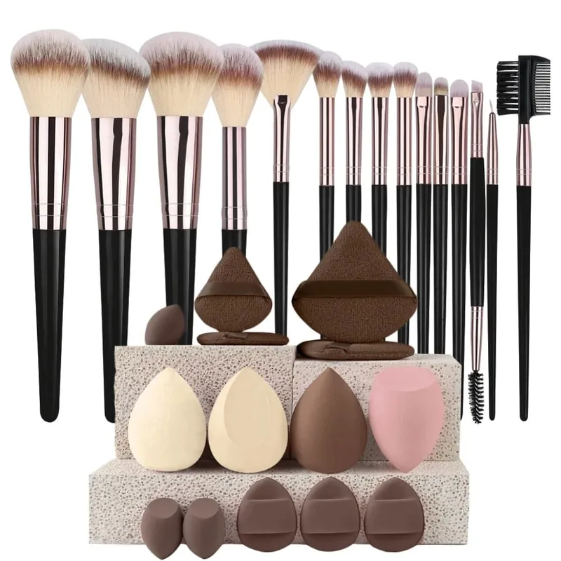 Sminkecset készlet Professzionális Beauty Foundation korrektor púder szemhéjpúder pirosító ecset Kabuki Blending Cosmetic Beauty Tool — image 16