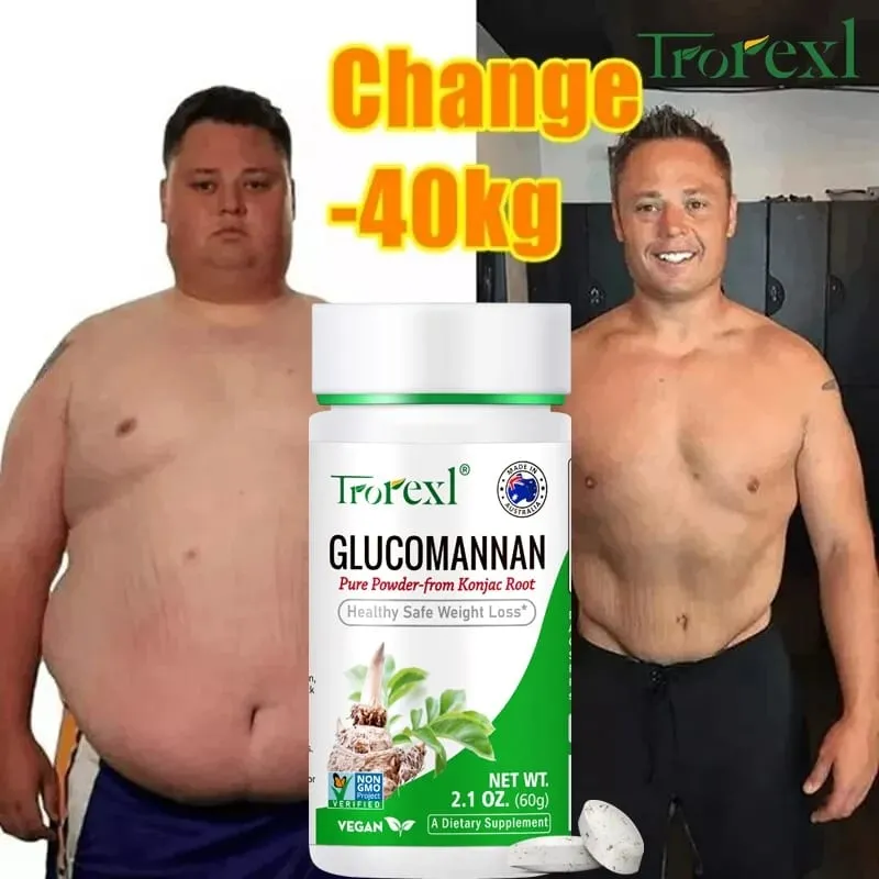 100 DB glükomannán por fogyás| Vegán és vegetáriánus | Nem GMO Gluténmentes — image 2