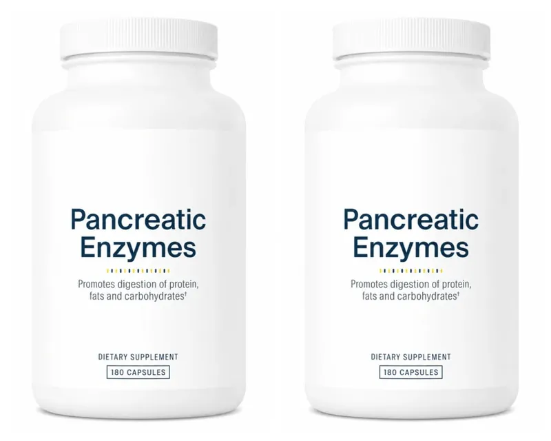 Digestive Enzyme Supplement 180 Capsules Pancreatic Enzyme Blend Protease Amylase Lipase Supports Protein Fat Carb Digestion