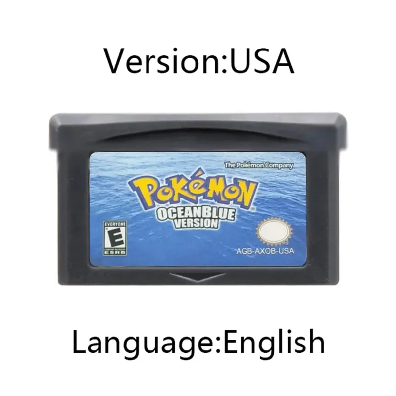 GBA Pokemon Game Cartridge 32-bit Κονσόλα παιχνιδιών βίντεο Κάρτα AshGray Liquid Crystal Light Platinum Moemon Emerald Αγγλική γλώσσα — image 5
