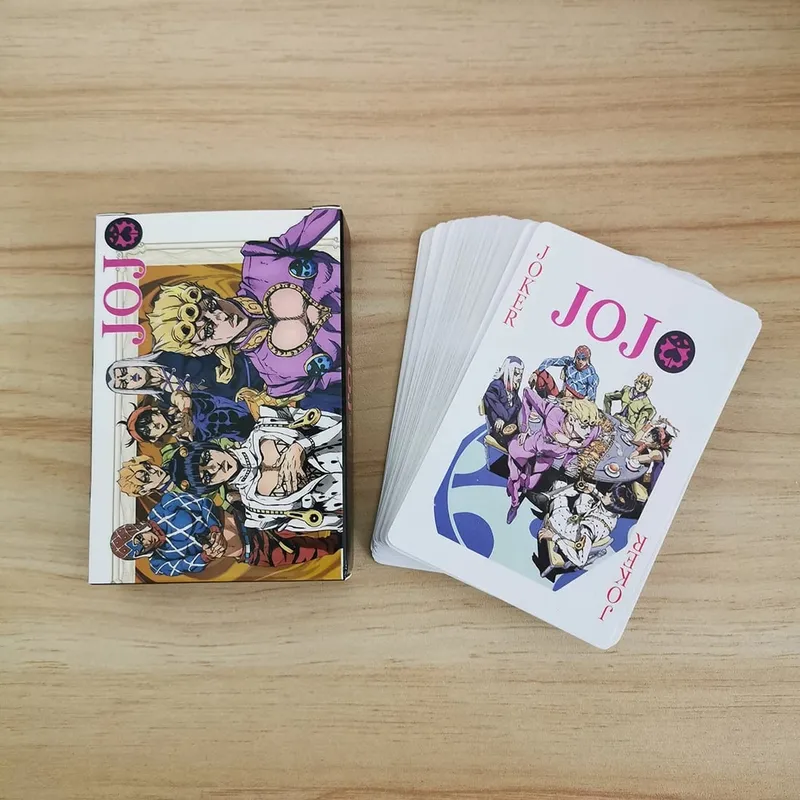 Cosplay Társasjáték Kártyák Joseph Joestar Kujo Jotaro Josuke Keményfedeles pókerjáték ajándék dobozzal
