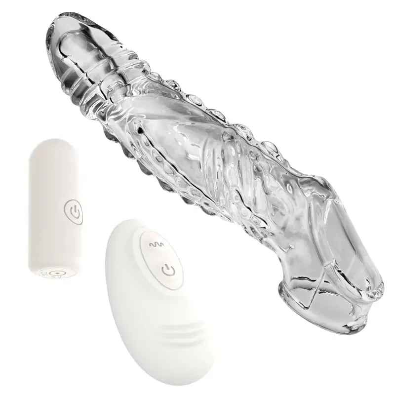 Wireless Vibrating Condoms Enlargement Delay For Men Reusable Dildo Vibrator Penis Ring Sleeve Adult Sex Toy Sex Product 2024 — image 6