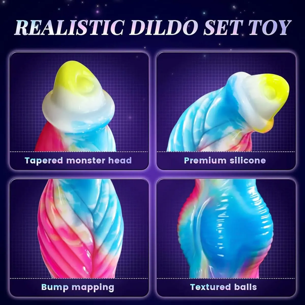 Thrusting Dragon Dildo vibrátor szexjátékok 10" 4IN1 Monster távirányító Vastag vibrátor tapadókorong Dildo anális játékok felnőtteknek szánt termék — image 5