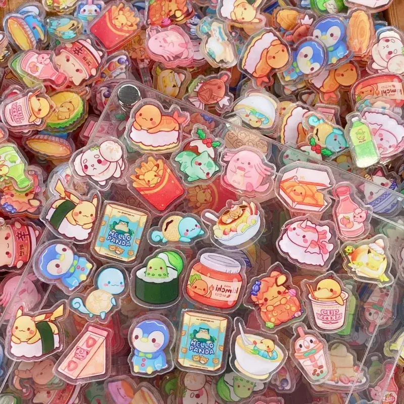Pokemon Acrylic DIY Patch Kawaii Pendant Ειδικού σχήματος κοπής Anime Cartoon διπλής όψης Υλικό φουρκέτας μπρελόκ εκτύπωσης — image 9
