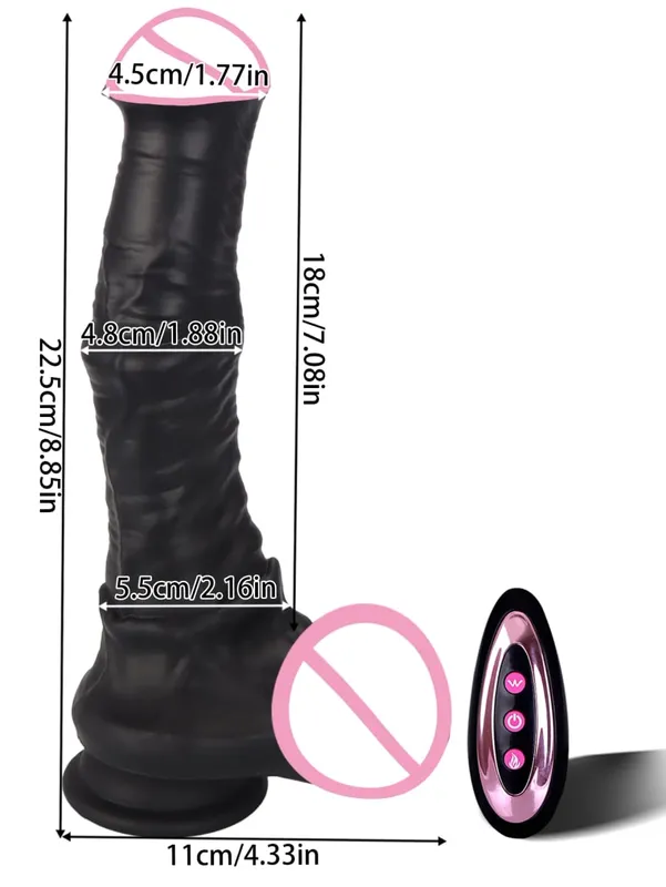 Big Telescopic Dildo Sex Toy Vibrator Dildo Τηλεχειριστήριο ώθησης δόνησης πέους Monster Dildos Vagina Anal G Spot Massager