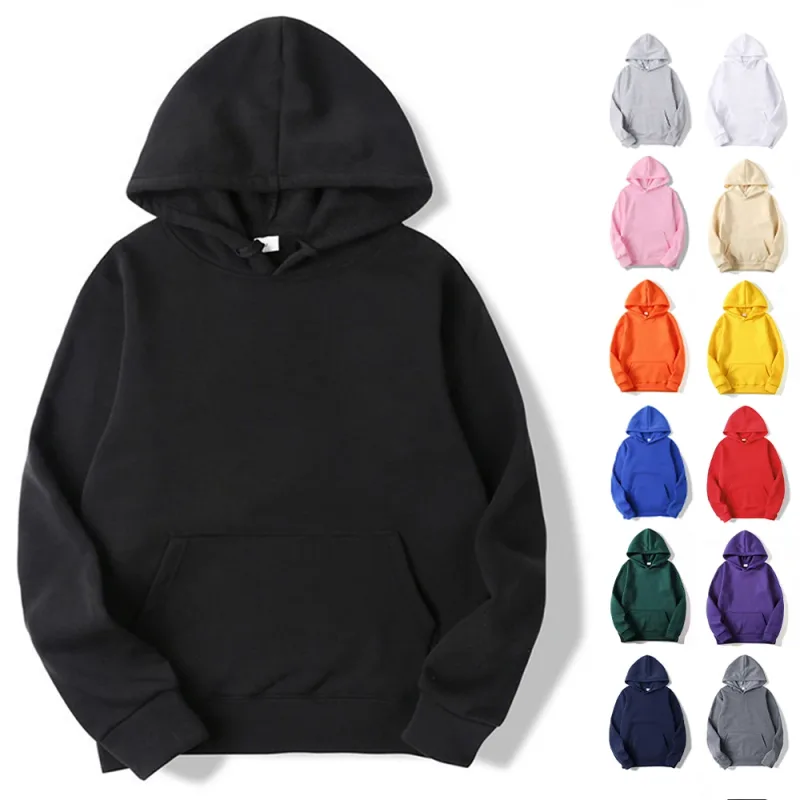 Zwykły sweter polarowe bluzy z kapturem unisex hurtownia bluza z kapturem męska tanie sublimacyjna czarna bluza z kapturem dla mężczyzn Sudaderas De Hombre