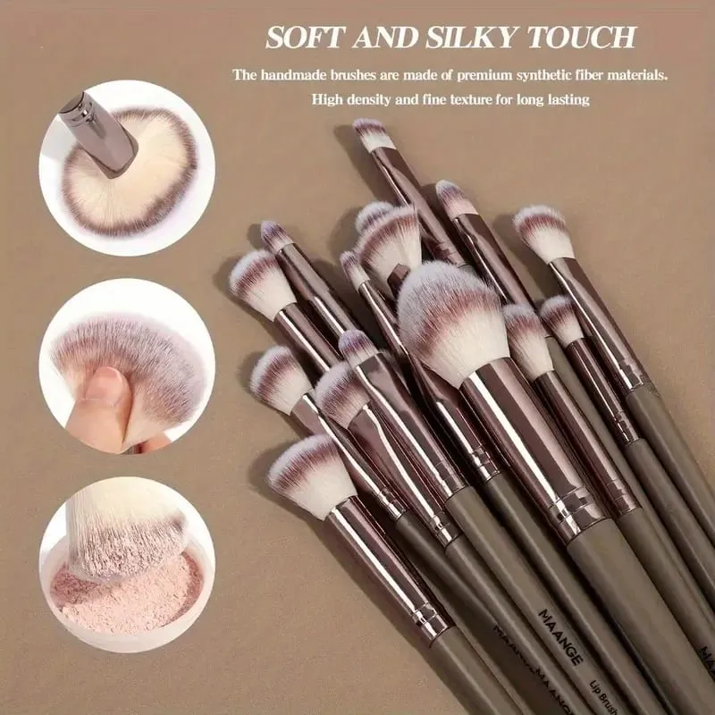 Ensemble de pinceaux de maquillage pour la Saint-Valentin, Kit d'outils de fond de teint multifonctionnel pour le visage, les yeux, le fard à joues, la poudre, ensemble complet de pinceaux de maquillage