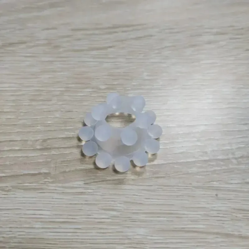 3db Stretchy Stay Hard Gyöngyös kakasgyűrű Késleltetett magömlés edző Scrotal Binding Ball Hordágy Szilikon Cockring Férfi Szexjátékok