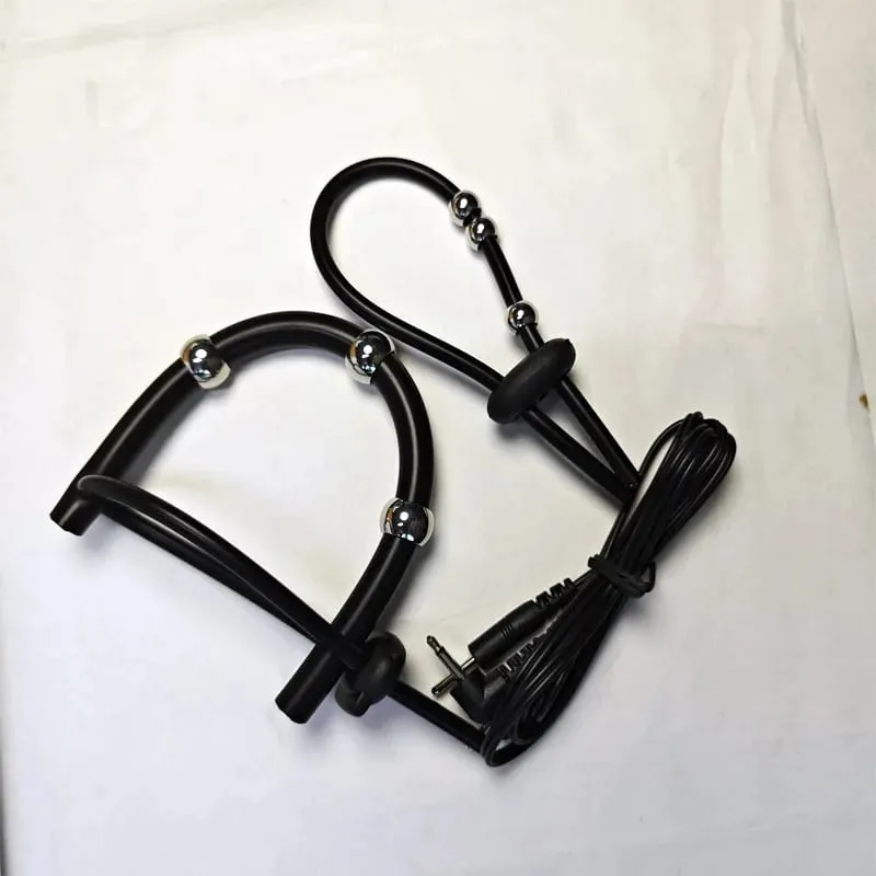 Male Electro Shock Penis Ring Electric Stimulation Massage Cock Ring Delay Time Ring Medical Themed Toys Sex Product Accessories