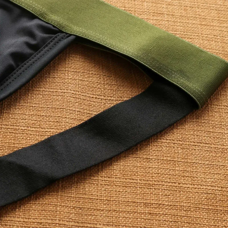 2026New men's personalized ice silk U convex low waist mesh breathable briefs, underwear fashion M388