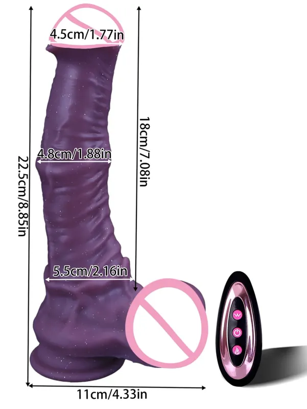 Big Telescopic Dildo Sex Toy Vibrator Dildo Τηλεχειριστήριο ώθησης δόνησης πέους Monster Dildos Vagina Anal G Spot Massager