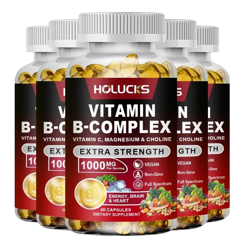 Yimiduk Premium Vitamin B Complex Supplement with Biotin & Folate for Promotes Healthy Hair Skin & Hormone Balance Vegan — image 9