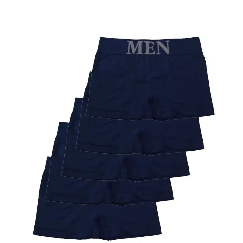 5 Pcs Panlalaking Boxer Briefs High Elastic Breathable Underwear Soft Cotton Stretch Shorts Kumportable Plain Color Panties 3256812862724852