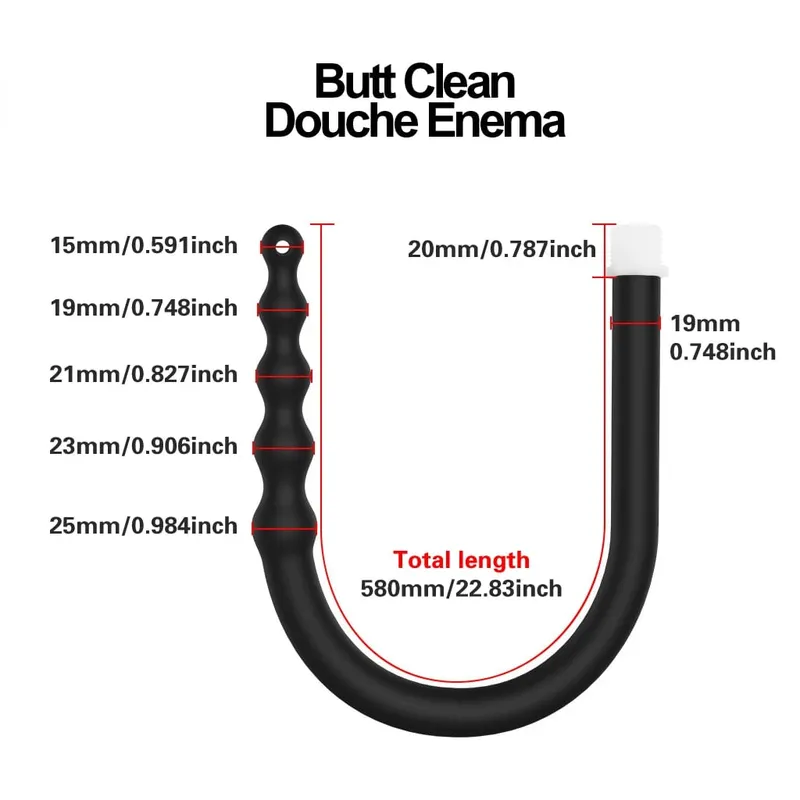 Silicone Anal Vaginal Douche Butt Plug Multi-Function Enema Plug-In Shower Anal Dilators Adults Sex Toys Adult Sex Toys