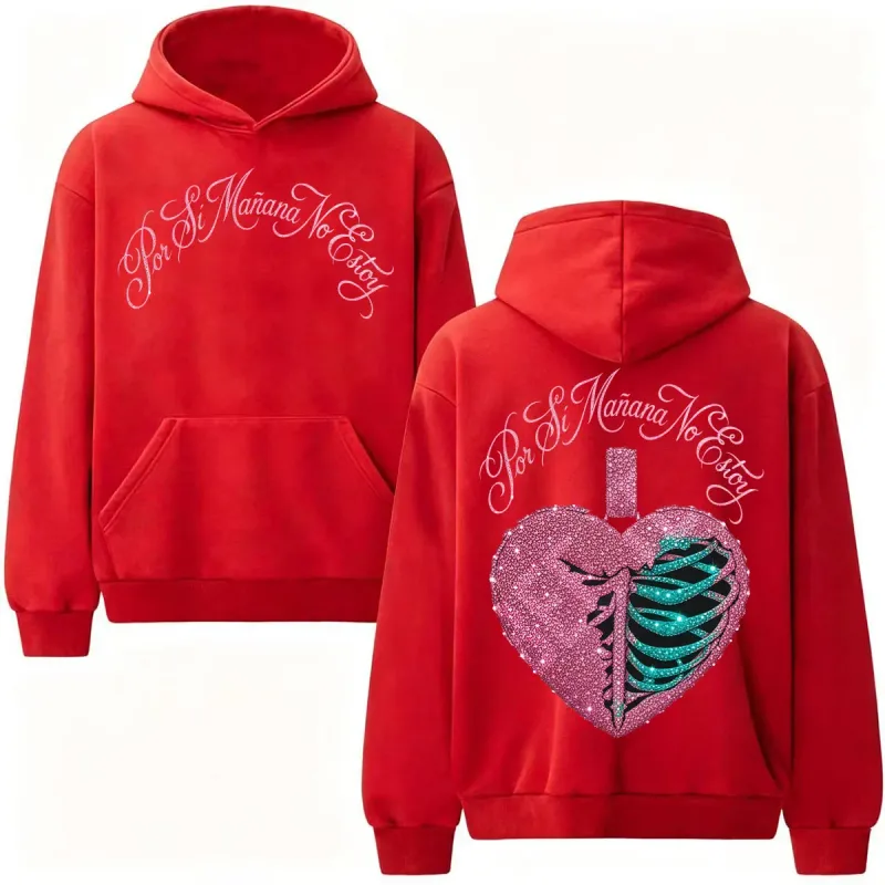 Omar Courtz Por Si Manana No Estoy Tour Hoodies Men Women Retro Fashion Aesthetics Sweatshirts Fleece Oversized Hoodie Pullovers — image 12