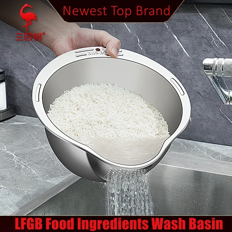 Lavabo de cuisine en acier inoxydable 316 pur, Certification LFGB, laveuse de fruits et légumes antibactérienne à 99.9% avec passoire