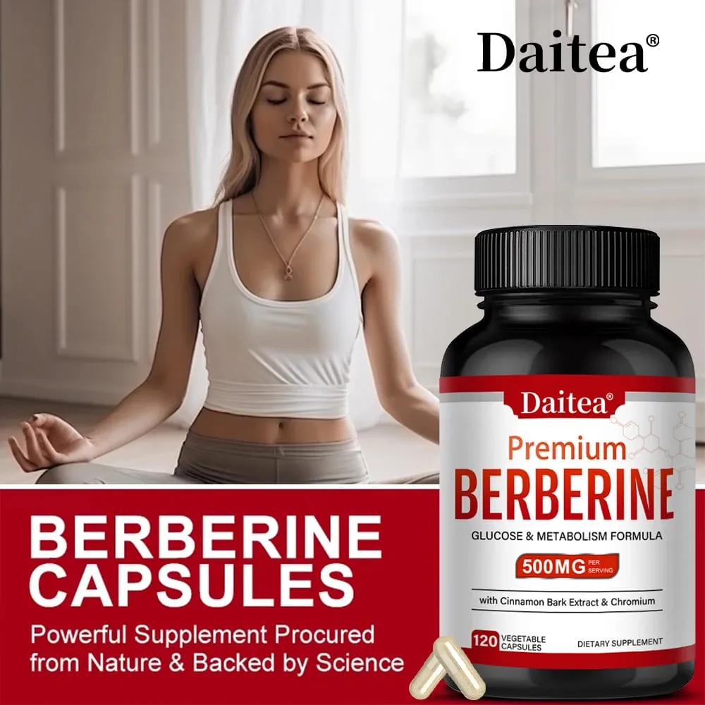 Berberine HCL 500mg Κάψουλες με Κανέλα Αντιοξειδωτική Υποστήριξη Καρδιά Μεταβολικό Καρδιαγγειακό Πεπτικό & Ανοσοποιητικό Υγεία — image 4
