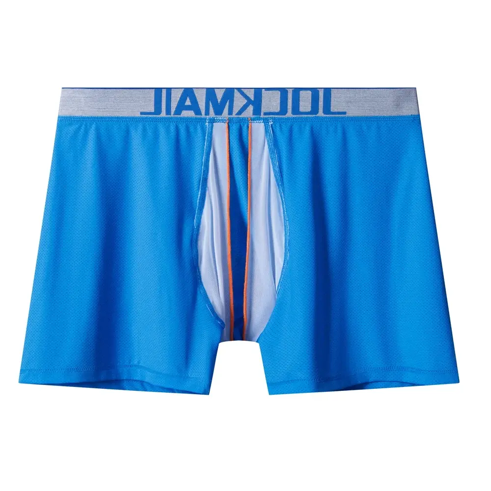 Sexy roupa interior masculina boxer 3d em forma de rede bolsa projetada painéis de malha respirável masculino boxershorts tronco cuecas masculinas — image 22