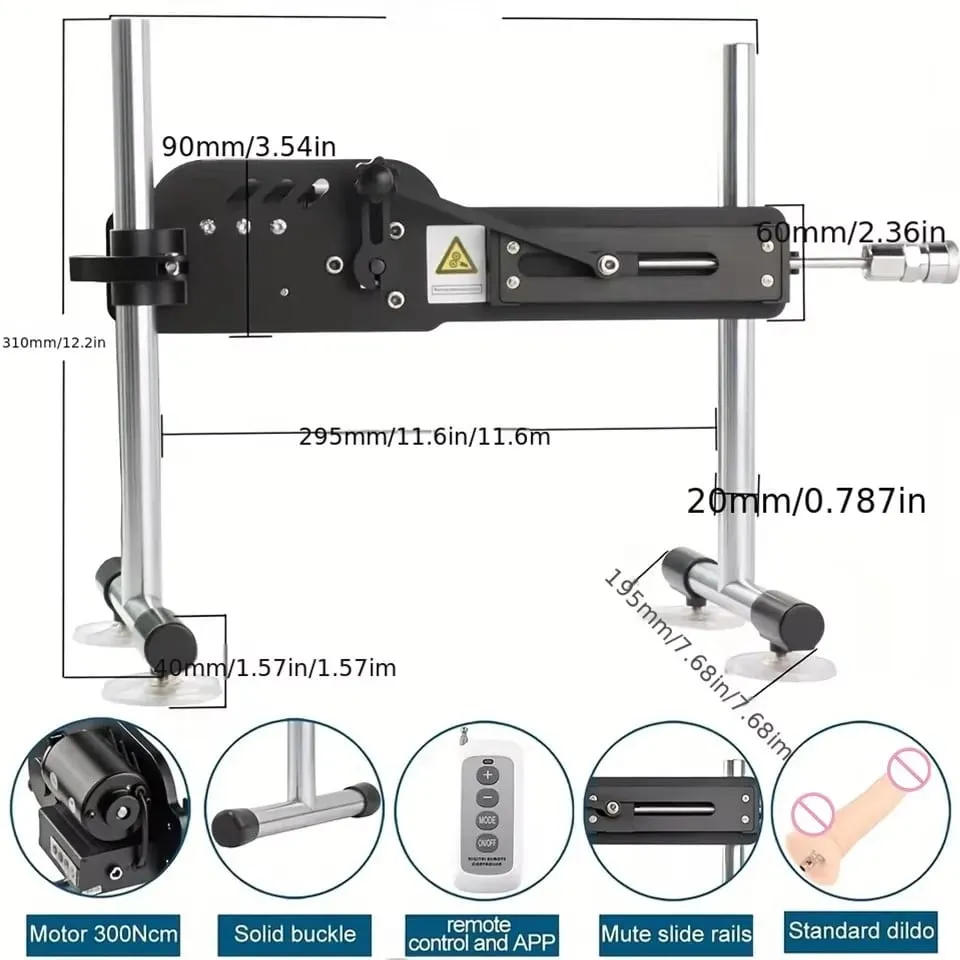 Fredorch vezeték nélküli szexgép nőknek önkielégítő gép 70 W teljesítmény némító szexjáték dildo maszturbátorral 3-9 cm Stroke Love Ma — image 2