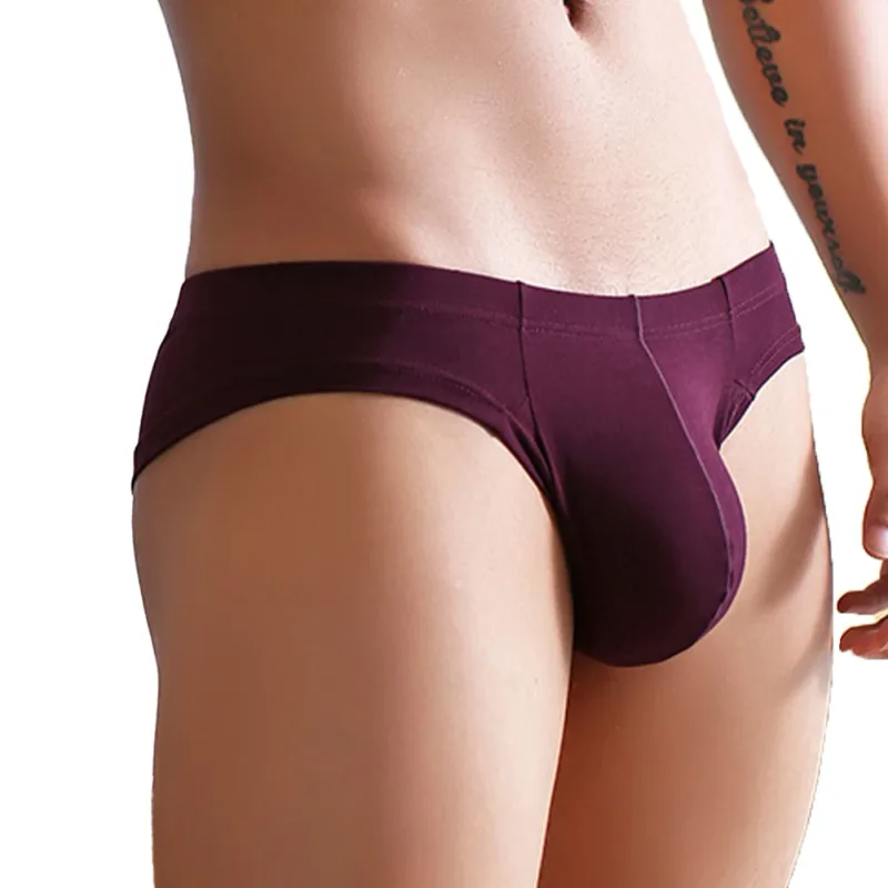 Sexiga män Slip Cueca U konvexa underkläder Andas Låg midja Mjuka byxor Underkläder High Fork Trosor Kalsonger Calzoncillos — image 15