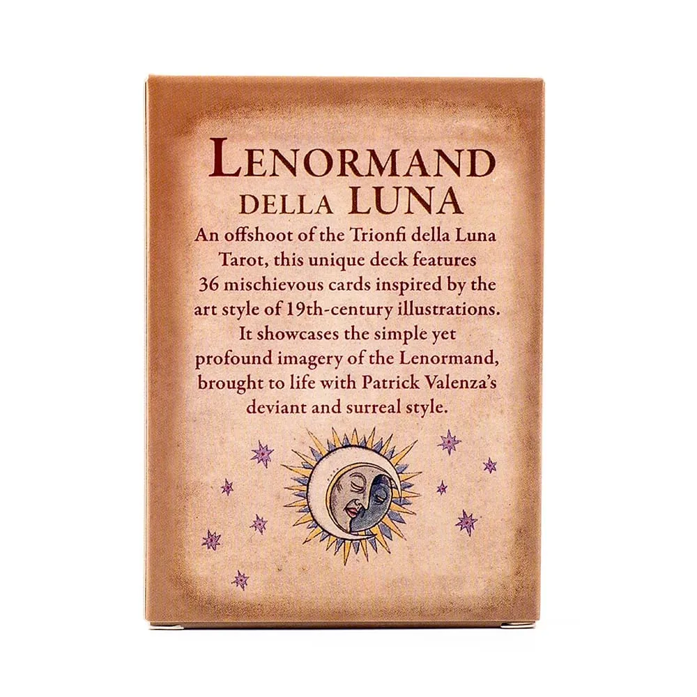36 db Lenormand Della Luna Tarot Deck asztali kártyák csoportos játékokhoz bulikhoz Precognition & Divinatio Oracle készlet 7,3*10,2 cm — image 2