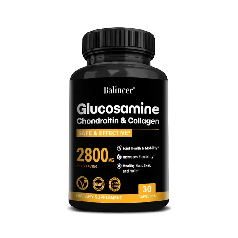 Glucosamine Chondroitin MSM Support Bone Health and Relieve Joint Discomfort Increases Flexibility - Joint Support Supplement