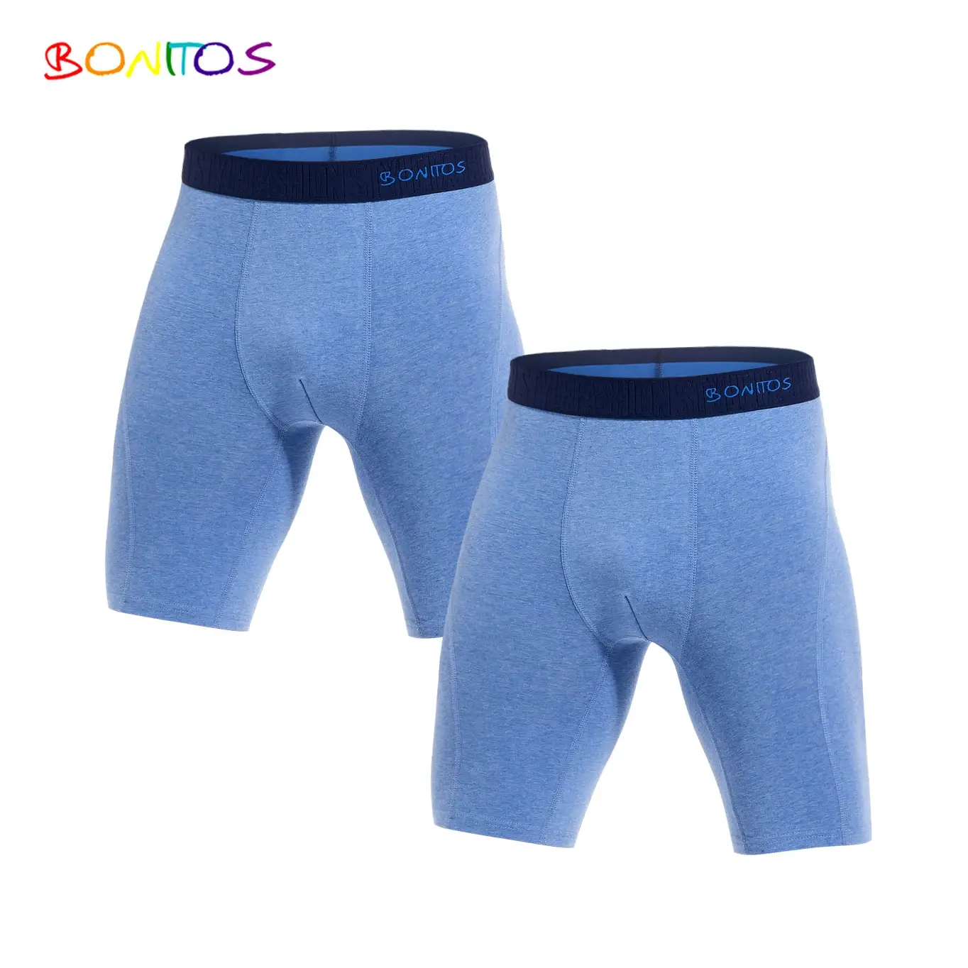 2pcs Pack Long Leg Boxer Shorts Panties Kit Homme Underpants Boxershorts Slip Underwear para sa Lalaki Cotton Lalaki Sexy Set Box Gym — image 9
