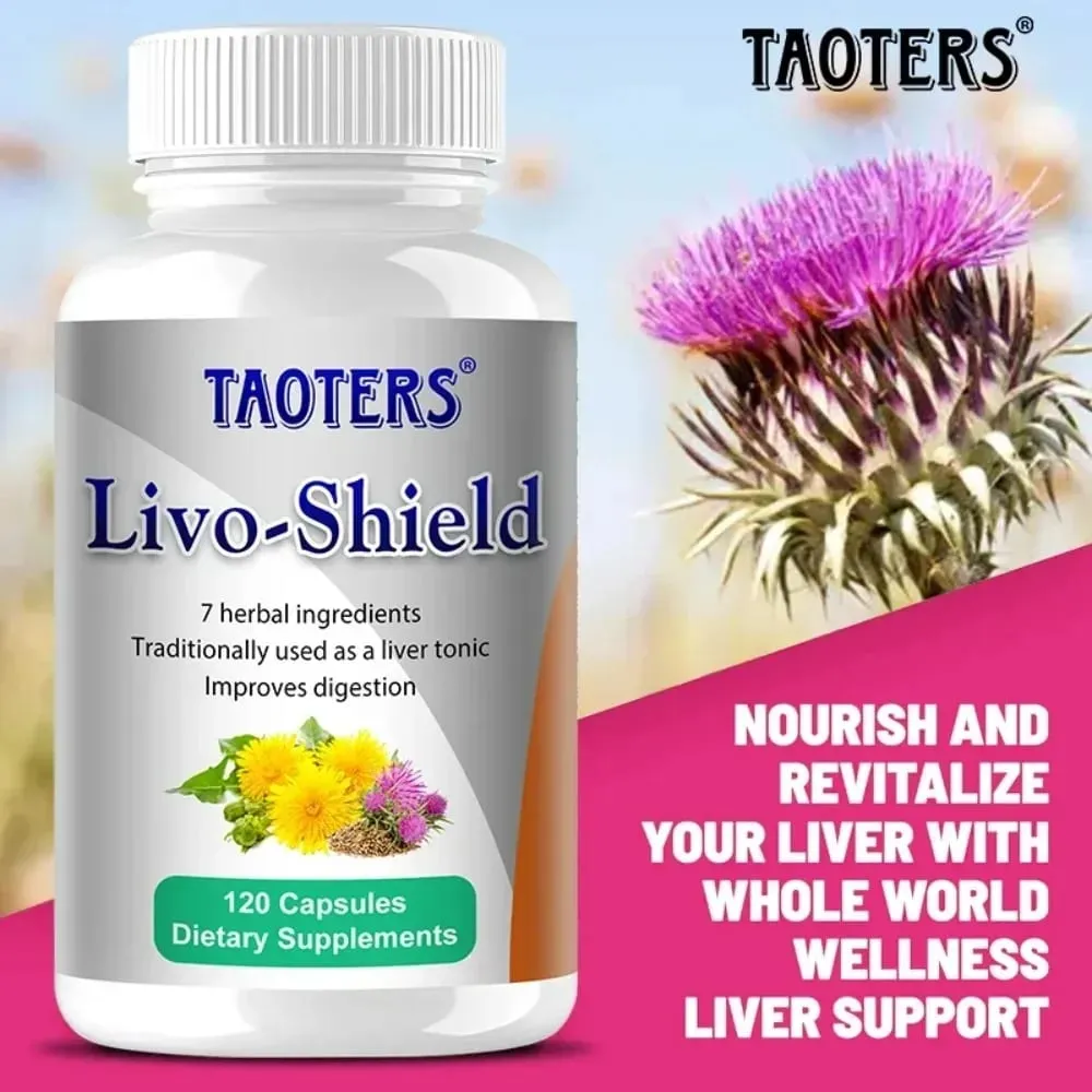Organic Milk Thistle Extract Capsule & Dandelion for Antioxidant Detox Support Liver Health Function Herbal Supplement — image 5