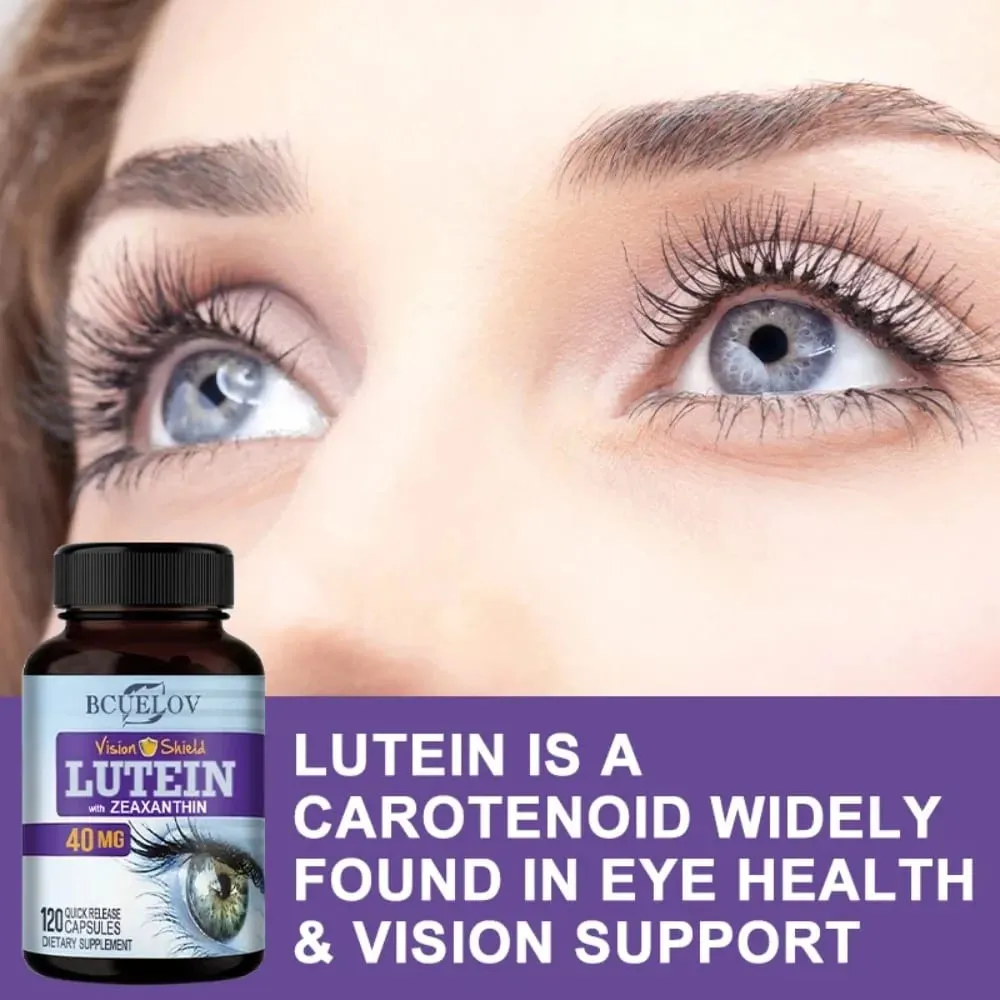 Lutein and Zeaxanthin Capsules 40mg Per Serving | Essential Eye Vitamins & Vision Health Dietary Supplement — image 5