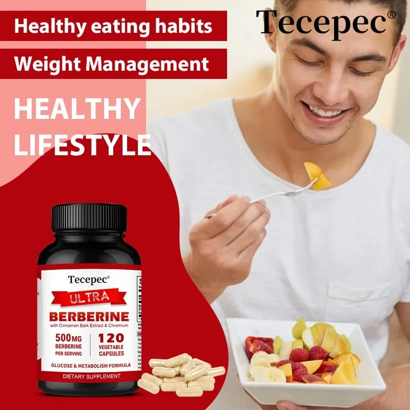 Berberine HCl 500mg Capsules with Ceylon Cinnamon Support Metabolism Cholesterol Cardiovascular GI & Daily Immune Wellness — image 4
